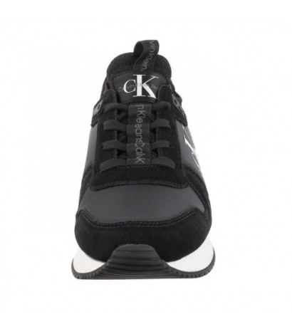 Calvin Klein Runner Sock Laceup Ny-Lth W YW0YW00840 01H Black (CK216-a) bateliai