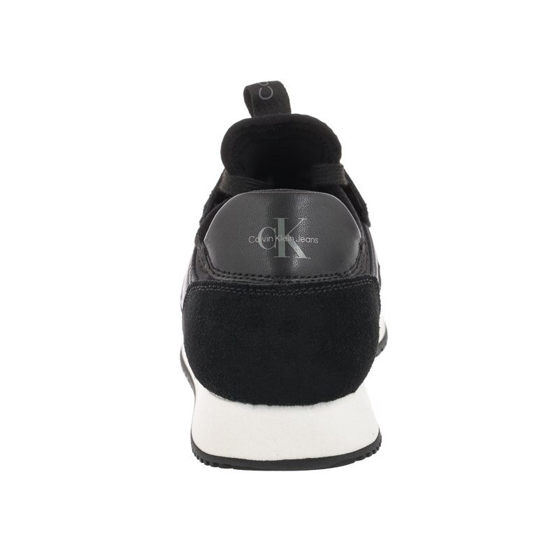 Calvin Klein Runner Sock Laceup Ny-Lth W YW0YW00840 01H Black (CK216-a) bateliai