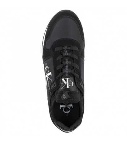 Calvin Klein Runner Sock Laceup Ny-Lth W YW0YW00840 01H Black (CK216-a) bateliai