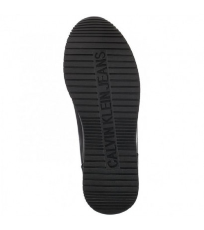 Calvin Klein Runner Sock Laceup Ny-Lth W YW0YW00840 01H Black (CK216-a) bateliai