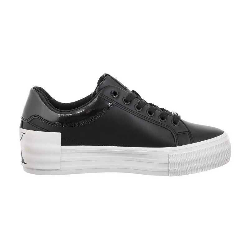 Calvin Klein Vulc Flatform Bold Lth-Glossy YW0YW00867 BDS Black (CK215-a) bateliai