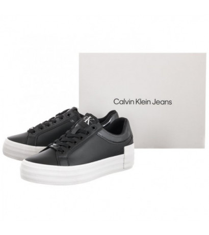 Calvin Klein Vulc Flatform Bold Lth-Glossy YW0YW00867 BDS Black (CK215-a) bateliai