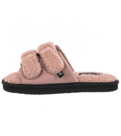 Calvin Klein Home Slide Velcro Shearling YW0YW00861 0J0 Adobe Rose (CK217-a) šlepetės
