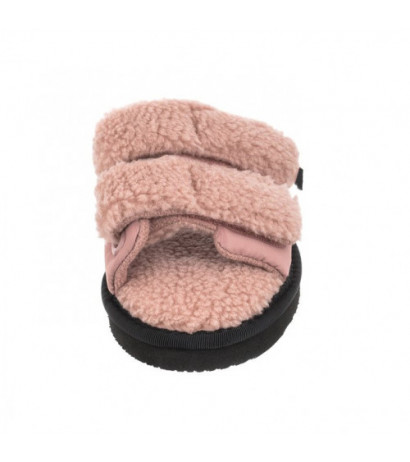 Calvin Klein Home Slide Velcro Shearling YW0YW00861 0J0 Adobe Rose (CK217-a) Moteriški batai/šlepetės