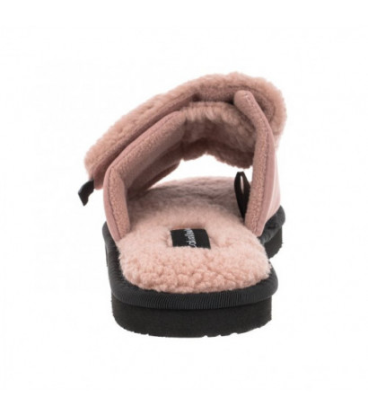 Calvin Klein Home Slide Velcro Shearling YW0YW00861 0J0 Adobe Rose (CK217-a) Moteriški batai/šlepetės