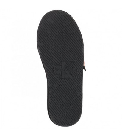 Calvin Klein Home Slide Velcro Shearling YW0YW00861 0J0 Adobe Rose (CK217-a) Moteriški batai/šlepetės