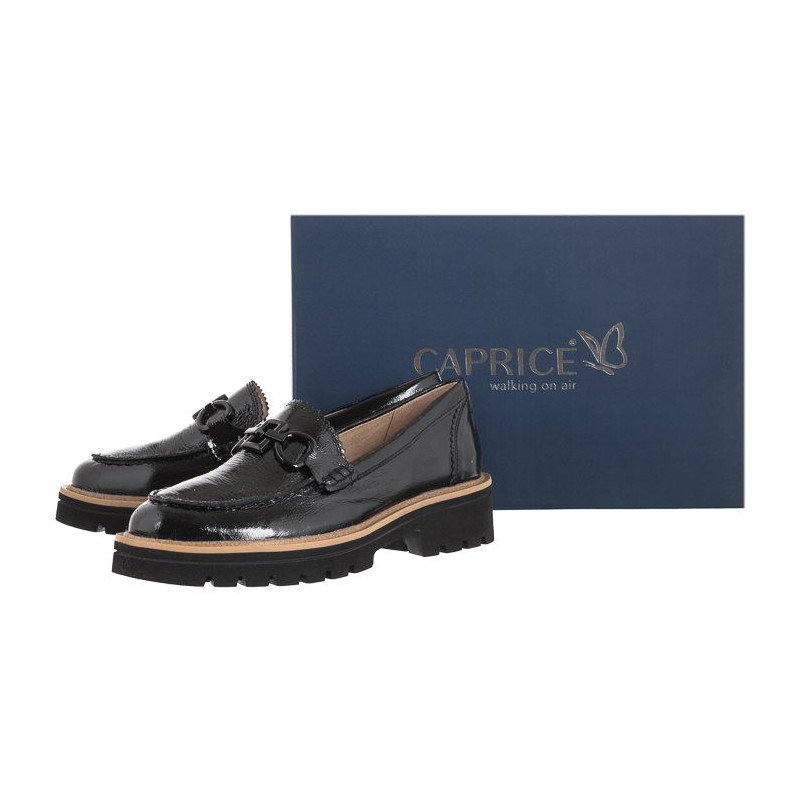 Caprice Czarne Lakierowane 9-24706-20 017 Black Naplak (CP353-a) bateliai