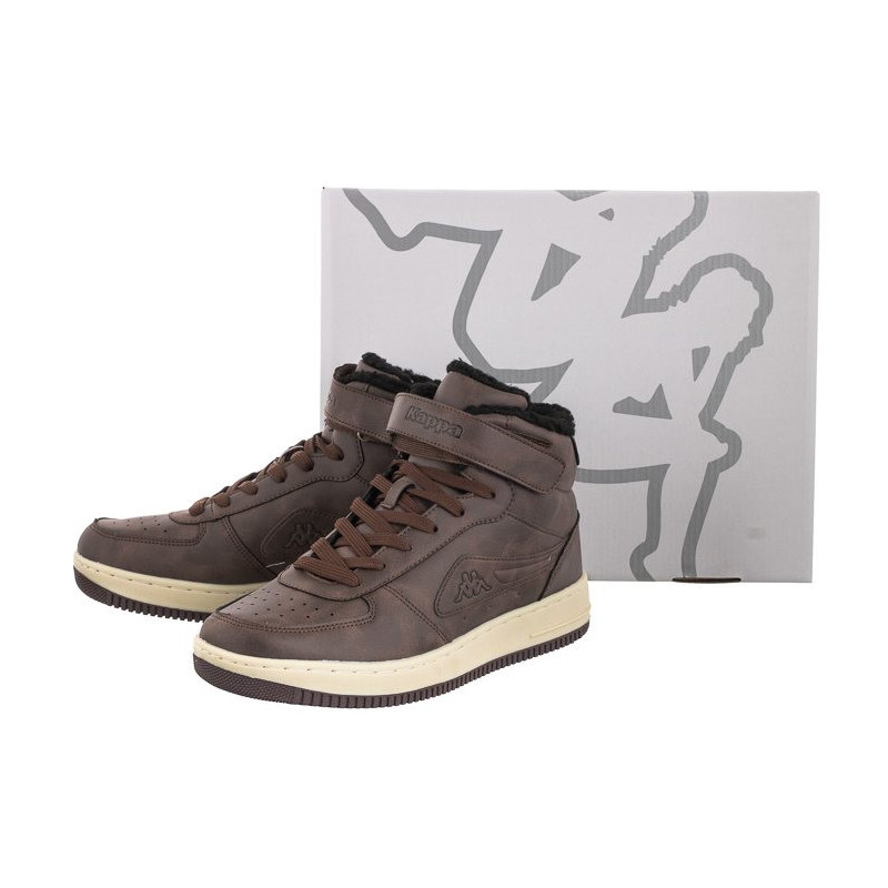 Kappa Bash Mid Fur 242799/5043 Brown/Offwhite (KA192-c) bateliai