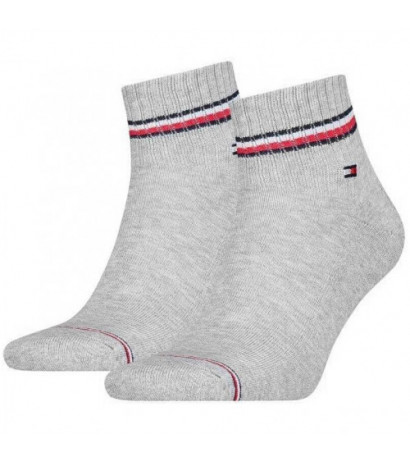 Tommy Hilfiger Th Men Iconic Quarter 2P Tommy Original 100001094 085 039 (TH650-a) kojinės - Drabuziai internetu