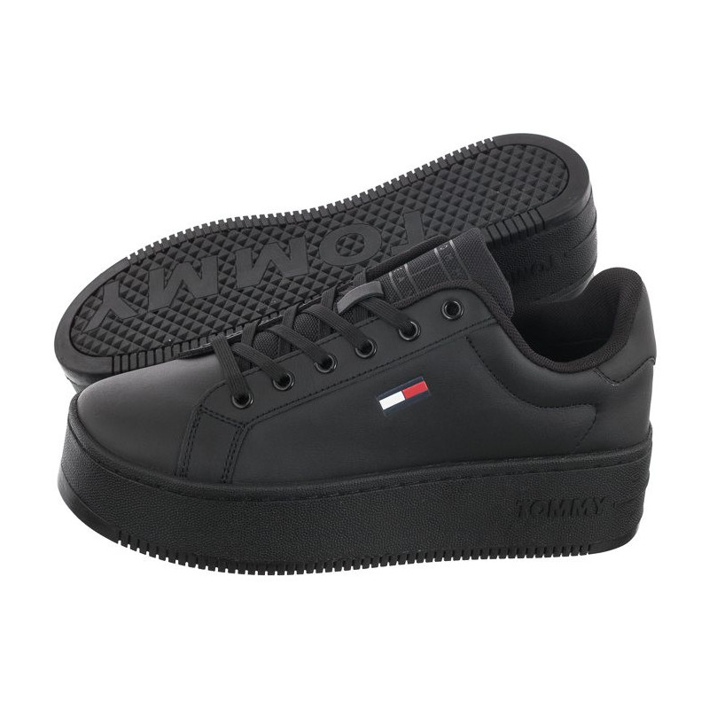 Tommy Hilfiger Tommy Jeans Flatform Ess EN0EN02043 0GK Triple Black (TH603-a) bateliai