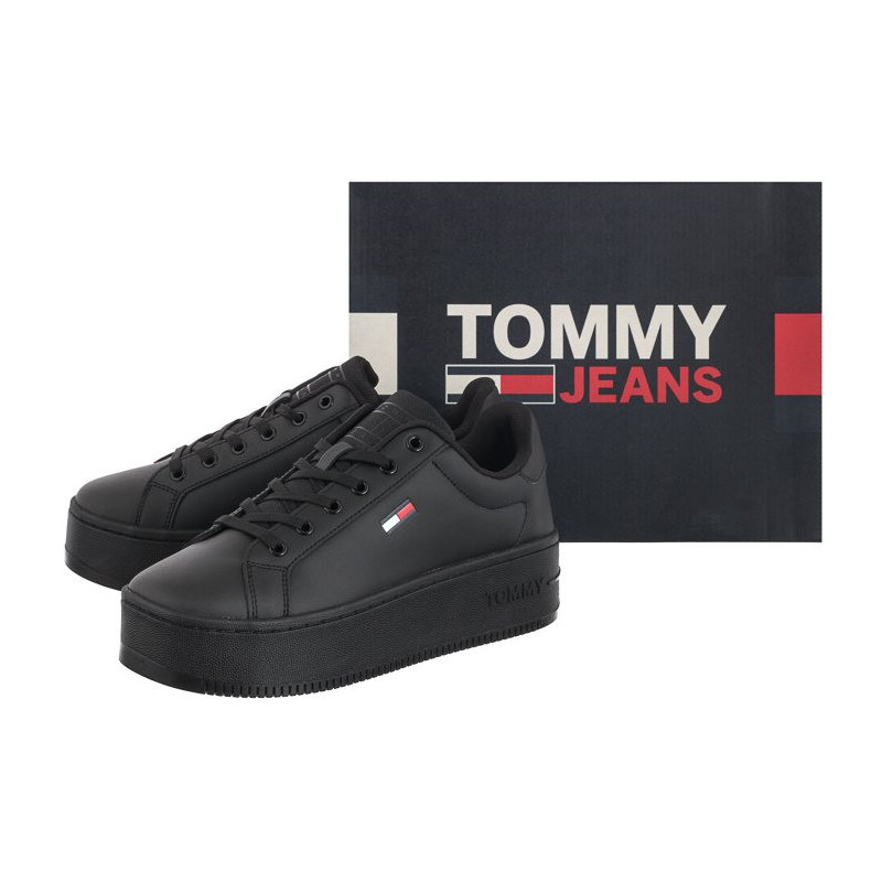 Tommy Hilfiger Tommy Jeans Flatform Ess EN0EN02043 0GK Triple Black (TH603-a) bateliai