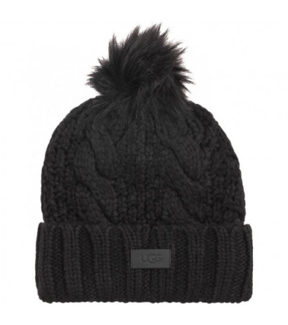 UGG W Knit Cable Hat W F...