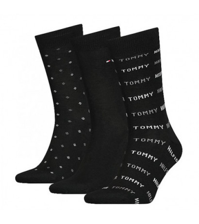 Tommy Hilfiger Th Men Sock 3P Giftbox Black 701220147 002 039 (TH660-a) kojinės - Drabuziai internetu