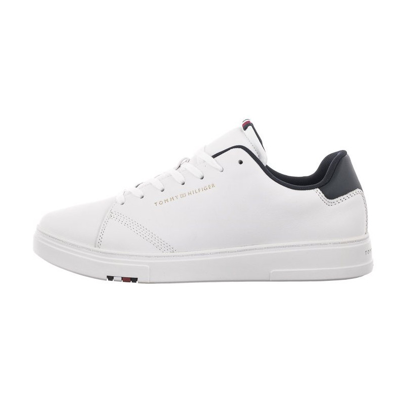 Tommy Hilfiger Elevated Rbw Cupsole Leathher White FM0FM04487 YBS (TH699-a) bateliai