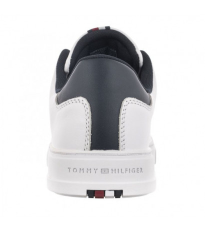 Tommy Hilfiger Elevated Rbw Cupsole Leathher White FM0FM04487 YBS (TH699-a) bateliai