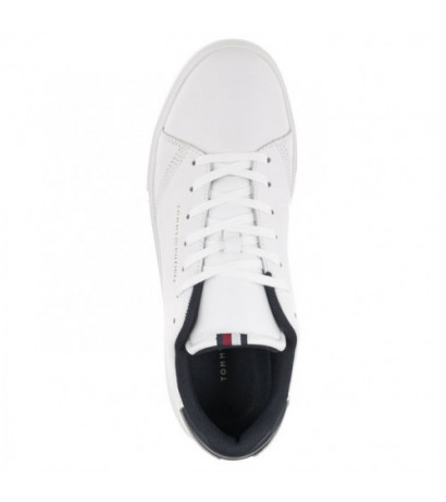 Tommy Hilfiger Elevated Rbw Cupsole Leathher White FM0FM04487 YBS (TH699-a) bateliai