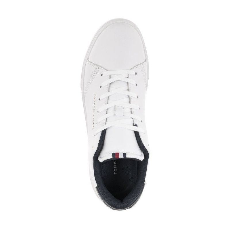 Tommy Hilfiger Elevated Rbw Cupsole Leathher White FM0FM04487 YBS (TH699-a) bateliai