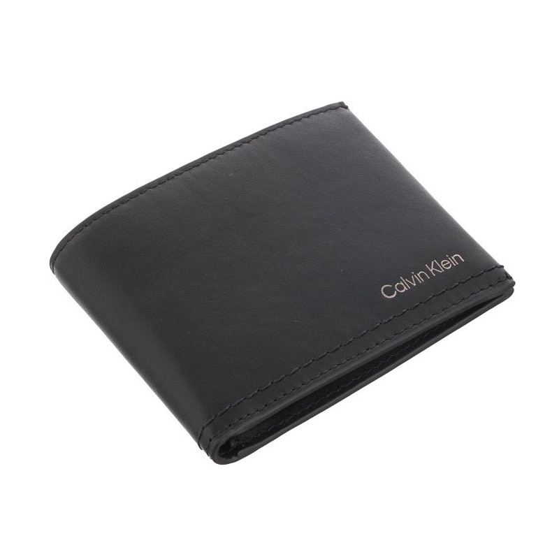 Calvin Klein Duo Stitch Bifold 6CC W/Bill Ck Black K50K510323 BAX (CK250-a) rankinė