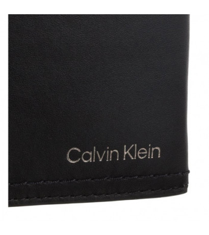 Calvin Klein Duo Stitch Bifold 6CC W/Bill Ck Black K50K510323 BAX (CK250-a) rankinė