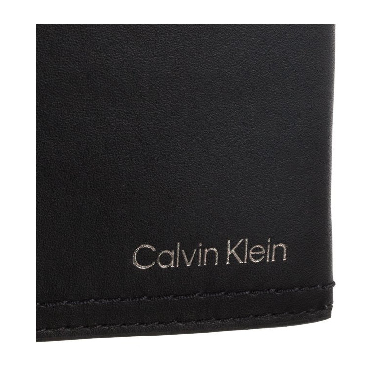 Calvin Klein Duo Stitch Bifold 6CC W/Bill Ck Black K50K510323 BAX (CK250-a) rankinė