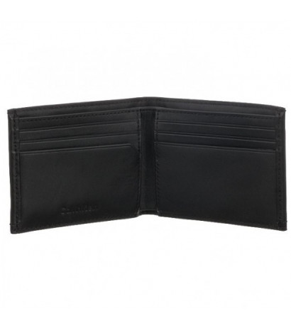 Calvin Klein Duo Stitch Bifold 6CC W/Bill Ck Black K50K510323 BAX (CK250-a) rankinė