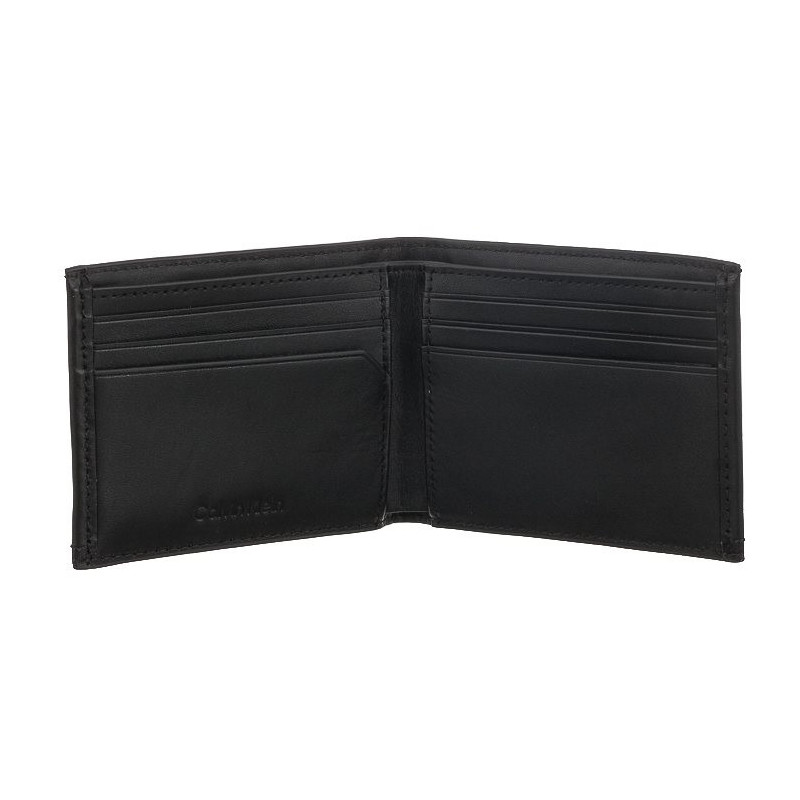 Calvin Klein Duo Stitch Bifold 6CC W/Bill Ck Black K50K510323 BAX (CK250-a) rankinė