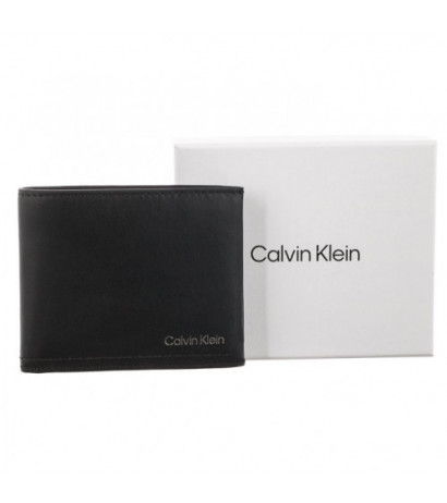 Calvin Klein Duo Stitch Bifold 6CC W/Bill Ck Black K50K510323 BAX (CK250-a) rankinė