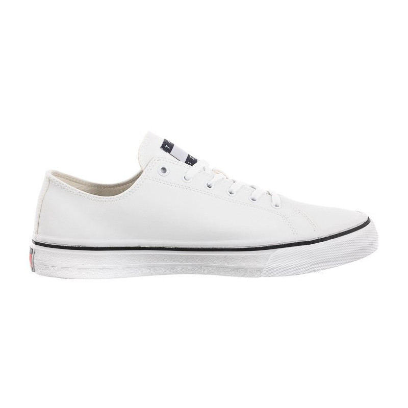Tommy Hilfiger Tommy Jeans Mens Lace Vulc Ess White EM0EM01047 YBR (TH705-b) sportiniai bateliai 
