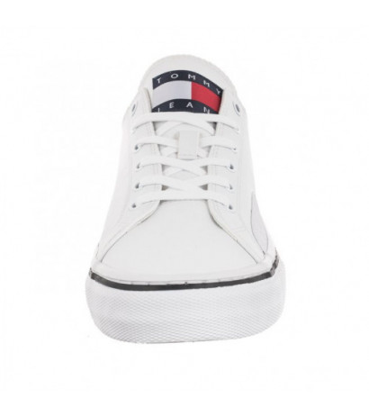 Tommy Hilfiger Tommy Jeans Mens Lace Vulc Ess White EM0EM01047 YBR (TH705-b) sportiniai bateliai 