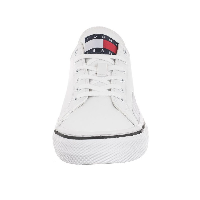 Tommy Hilfiger Tommy Jeans Mens Lace Vulc Ess White EM0EM01047 YBR (TH705-b) sportiniai bateliai 