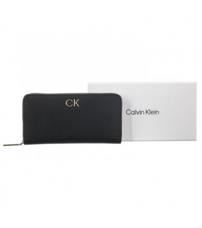 Calvin Klein Re-Lock Z/A Wallet Lg Pbl Ck Black K60K610242 BAX (CK226-a) rankinė