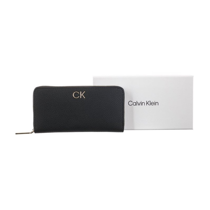 Calvin Klein Re-Lock Z/A Wallet Lg Pbl Ck Black K60K610242 BAX (CK226-a) rankinė