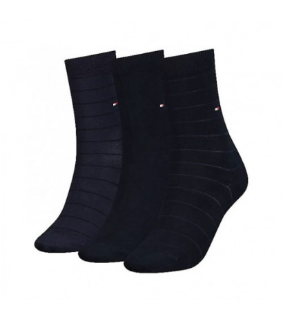 Tommy Hilfiger Th Women Sock 3P Lux Giftbox Navy 701220262 001 035 (TH664-a) kojinės - Drabuziai internetu