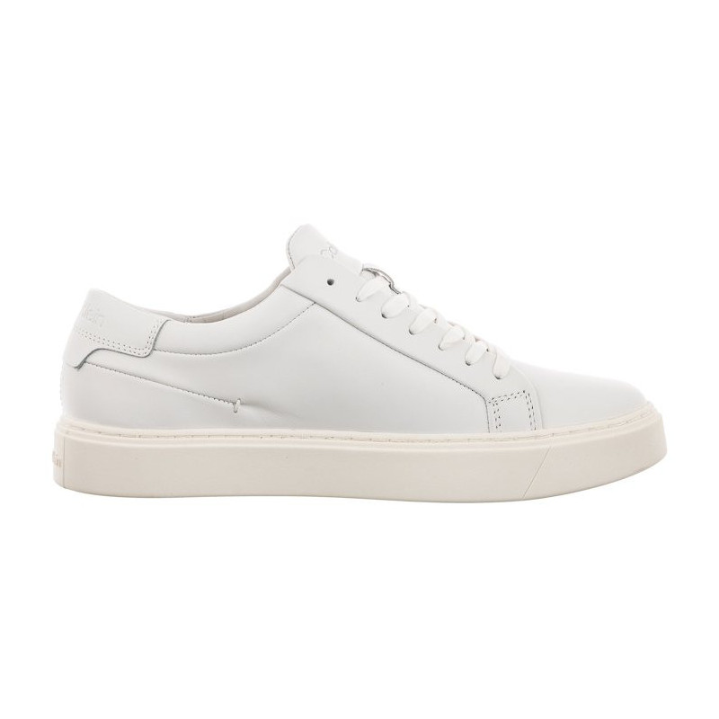 Calvin Klein Low Top Lace Up Lth Sm Triple White HM0HM01018 0K4 (CK251-a) bateliai