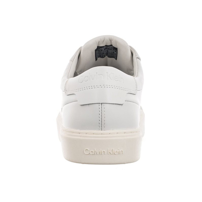 Calvin Klein Low Top Lace Up Lth Sm Triple White HM0HM01018 0K4 (CK251-a) sportiniai bateliai