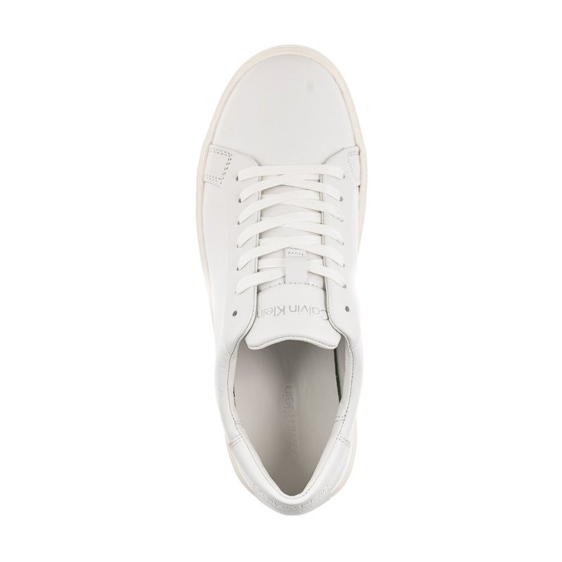 Calvin Klein Low Top Lace Up Lth Sm Triple White HM0HM01018 0K4 (CK251-a) sportiniai bateliai