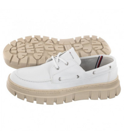 Tommy Hilfiger Lace-Up Shoe White T3X4-32896-1355 100 (TH669-a) batai