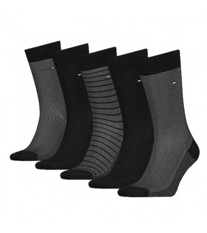 Tommy Hilfiger Th Men Sock 5P Giftbox Bird Black 701220144 002 039 (TH661-a) kojinės - Drabuziai internetu
