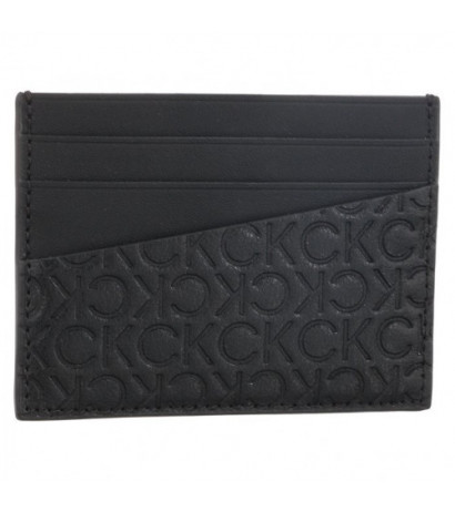 Calvin Klein Ck Must Mono Card Holder 6CC Black Tonal Mono K50K510319 01I (CK225-a) rankinė