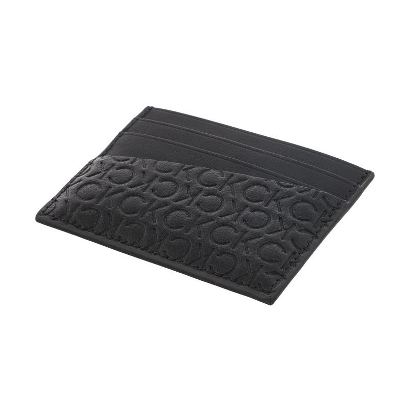 Calvin Klein Ck Must Mono Card Holder 6CC Black Tonal Mono K50K510319 01I (CK225-a) rankinė