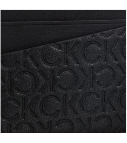Calvin Klein Ck Must Mono Card Holder 6CC Black Tonal Mono K50K510319 01I (CK225-a) rankinė