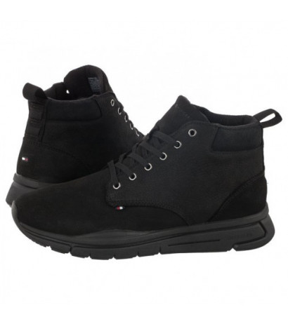 Tommy Hilfiger Warm Hilfiger Lth Hybrid Boot Black FM0FM04412 BDS (TH665-a) sportiniai bateliai