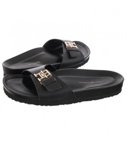 Tommy Hilfiger Th Mule Sandal Leather Black FW0FW07134 BDS (TH701-a) šlepetės