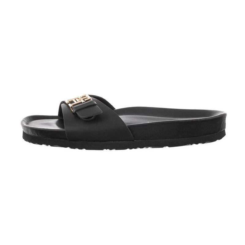 Tommy Hilfiger Th Mule Sandal Leather Black FW0FW07134 BDS (TH701-a) šlepetės