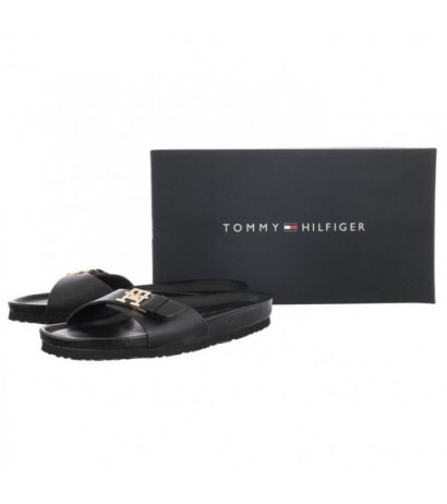 Tommy Hilfiger Th Mule Sandal Leather Black FW0FW07134 BDS (TH701-a) šlepetės