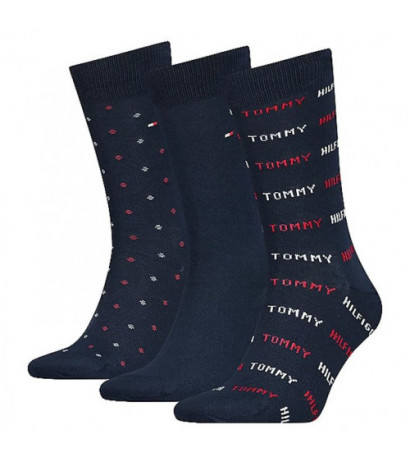 Tommy Hilfiger Th Men Sock 3P Giftbox Navy 701220147 001 039 (TH660-b) kojinės - Drabuziai internetu