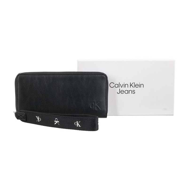 Calvin Klein Ultralight Za W/Wristlet Pu Black K60K610705 BDS (CK236-a) rankinė