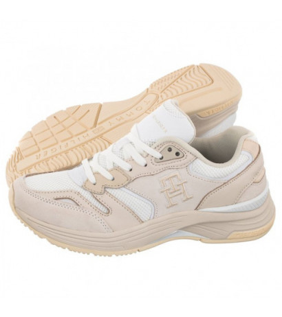 Tommy Hilfiger Modern Prep Runner White/Ecru FW0FW07111 0LC (TH703-a) sportiniai bateliai