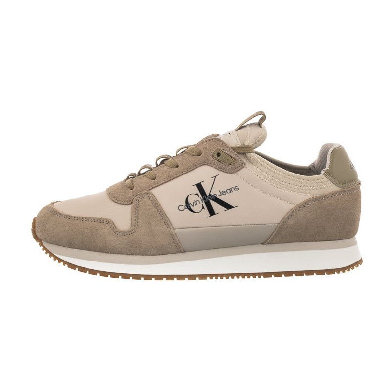 Calvin Klein Runner Sock Laceup NY-LTH YM0YM00553 0GI Eggshell (CK174-b) bateliai