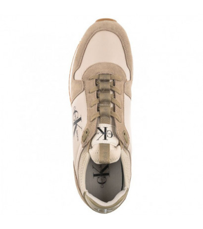 Calvin Klein Runner Sock Laceup NY-LTH YM0YM00553 0GI Eggshell (CK174-b) bateliai